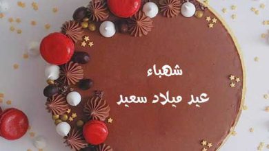 اسم شهباء علي تورته عيد ميلاد سعيد 390x220 - صور اسم شهباء علي تورته عيد ميلاد سعيد