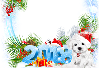 Calendar2018 With a puppy photo frame 318x220 - Calendar2018 With a puppy photo frame