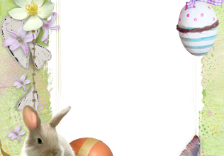Cute Easter Bunny photo frame 316x220 - Cute Easter Bunny photo frame