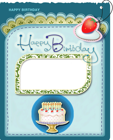 Happy Birthday with Baloons photo frame - Happy Birthday with Baloons photo frame