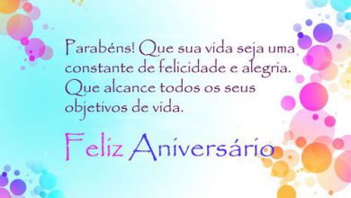 Mensagem Aniversario Especial