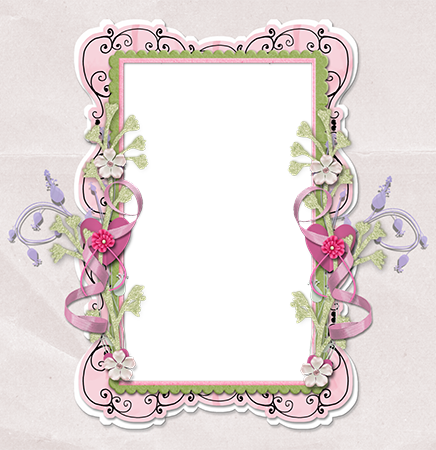 Tenderly decorated frame romantic photo frame