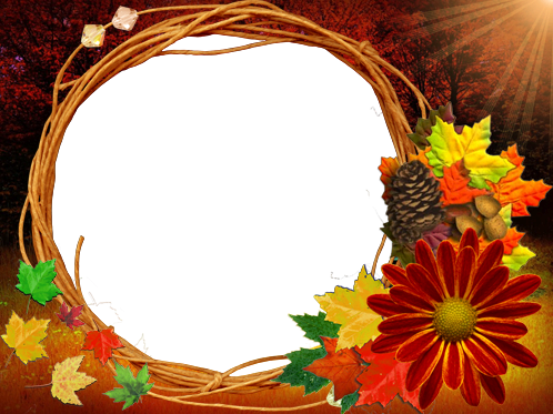 Autumn Flowers photo frame