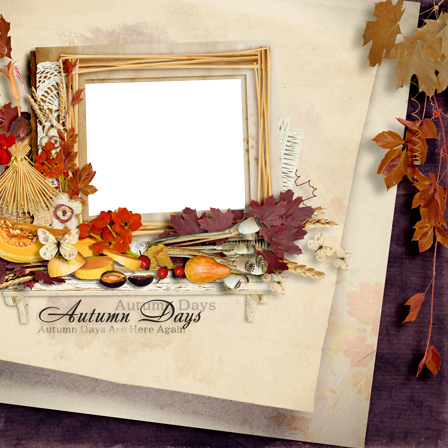 Autumn For Kids photo frame