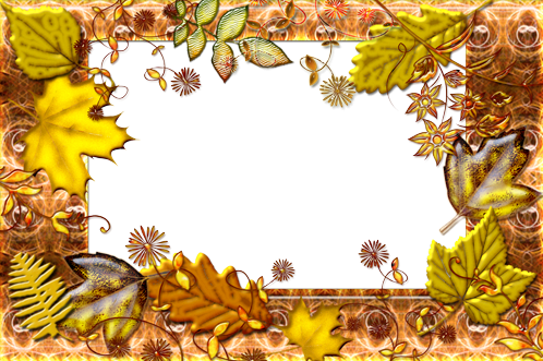 Autumn in the Town photo frame