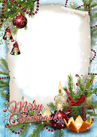 Best wishes on Christmas photo frame