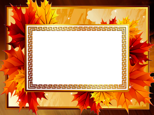 Bright Autumn photo frame