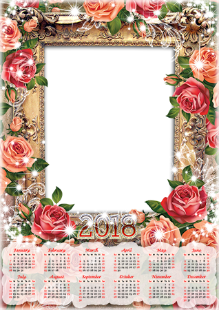 Calendar2018 Magic lights photo frame