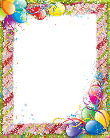 Colore dconfettion Birthday photo frame