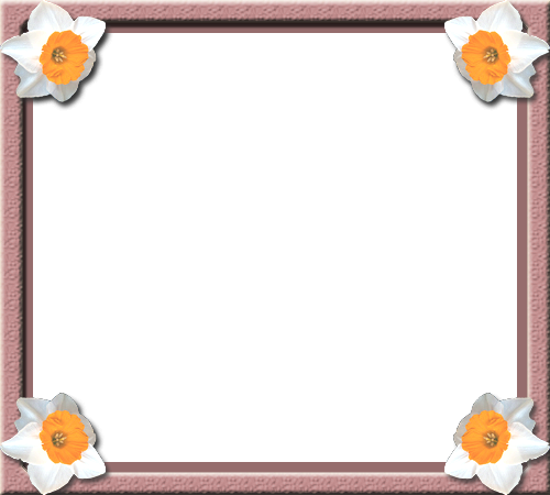 Corner Flowers photo frame