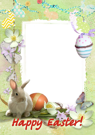 Cute Easter Bunny photo frame