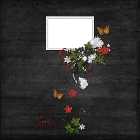 Dark Love Theme photo frame