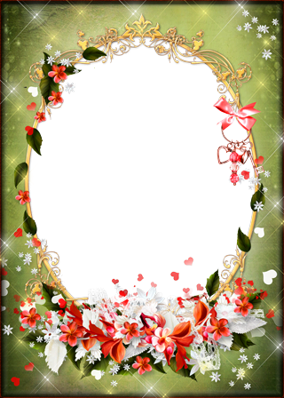 Flowerets photo frame