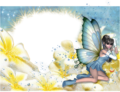 Flowers Fairy photo frame