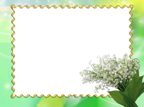 Flowers photo frame with snowdrops photo frame