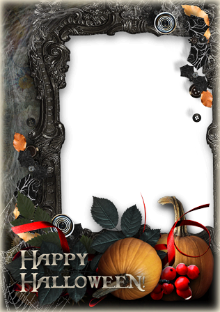 Halloween frame border with bats photo frame