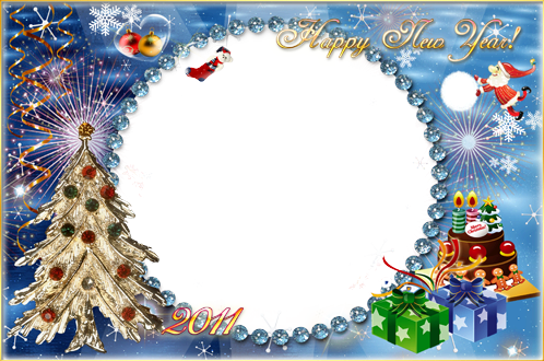 Happy New Yearwith Mickey photo frame