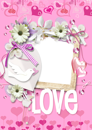 Love and City photo frame