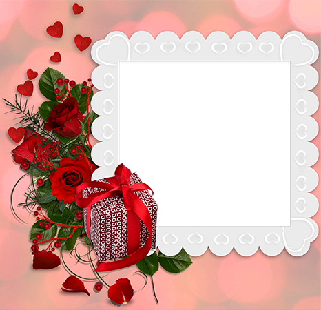 Love is flowers and jewelry photo frame 1