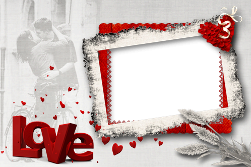 Madness Of Red Love photo frame