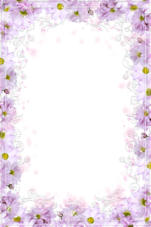 Magenta Flowers photo frame