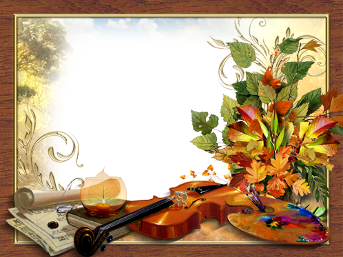 Melody and colors of autumn photo frame