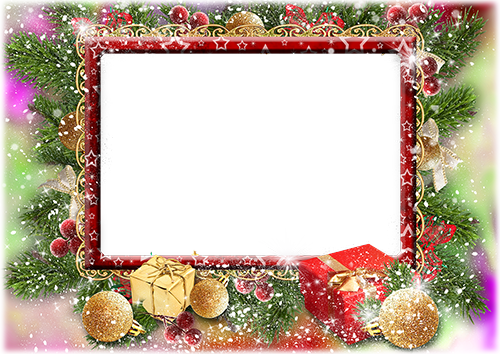 New Year Gold photo frame